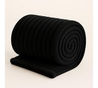 Bella Nights Chunky Ribbed Cord Faux Fur Throw - Velvet Touch Thick Soft Blanket for Sofa & Bed - Cozy Warm Throwover with Luxurious Texture (Black, 200 x 240)