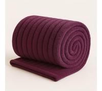 Bella Nights Chunky Ribbed Cord Faux Fur Throw - Velvet Touch Thick Soft Blanket for Sofa & Bed - Cozy Warm Throwover with Luxurious Texture (Aubergine, 200 x 240)