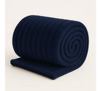 Bella Nights Chunky Ribbed Cord Faux Fur Throw - Velvet Touch Thick Soft Blanket for Sofa & Bed - Cozy Warm Throwover with Luxurious Texture (Navy, 200 x 240)