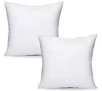 Bella Nights Cushion Inner Pads - Pack of 2 Hollow Fibre Cushion Fillers for Covers - Soft & Plum Stuffing for Sofa (PACK OF 2 | 15" x 15")