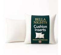 Bella Nights Cushion Inner Pads - Pack of 2 Hollow Fibre Cushion Fillers for Covers - Soft & Plum Stuffing for Sofa (PACK OF 2 | 22" x 22")