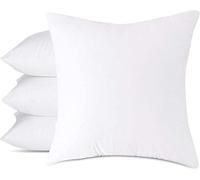 Bella Nights Cushion Inner Pads - Pack of 4 Square Pillow Inserts - Soft Hollow Fibre Fillers for Cushion Covers (PACK OF 4 | 15" x 15")