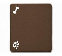 Bella Nights Dog & Cat Pet Bed Washable Removable Cover Soft Cushion Bone Paw Print (Brown, 58x80cm)