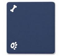 Bella Nights Dog & Cat Pet Bed Washable Removable Cover Soft Cushion Bone Paw Print (Navy, 58x80cm)