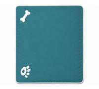 Bella Nights Dog & Cat Pet Bed Washable Removable Cover Soft Cushion Bone Paw Print (Teal, 58x80cm)
