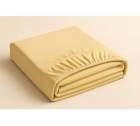 Bella Nights Fitted Sheet - Single - Beige - Microfiber - Soft, Breathable & Wrinkle-Resistant - Deep Pocket 25CM - Shrink & Fade Resistant Easy Care Bed Sheet