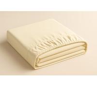Bella Nights Fitted Sheet - Super King - Cream - Microfiber - Soft, Breathable & Wrinkle-Resistant - Deep Pocket 25CM - Shrink & Fade Resistant Easy Care Bed Sheet