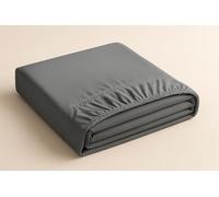 Bella Nights Fitted Sheet - Super King - Grey - Microfiber - Soft, Breathable & Wrinkle-Resistant - Deep Pocket 25CM -Shrink & Fade Resistant Easy Care Bed Sheet