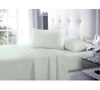 Bella Nights Microfiber Fitted Sheet - Soft & Wrinkle-Resistant Extra Deep Pocket 16 Inch (40CM) Hypoallergenic & Breathable Easy Care Bed Sheet (Duck Egg, Super King)