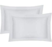 Bella Nights Pair of Pillowcases 800 Thread Count 100% Pure Egyptian Cotton Super Soft Hotel Quality Pillow Covers (White, Oxford)