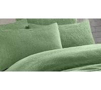 Bella Nights Soft & Cozy Teddy Bear Pair Pillowcases Warm Soft Plush Fleece Pillow Case (Sage)