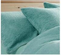 Bella Nights Soft & Cozy Teddy Bear Pair Pillowcases Warm Soft Plush Fleece Pillow Case (Teal)