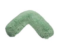 Bella Nights Teddy Cuddles V-Shaped Pillow With Case And Cuddles V Case Only - Soft Plush Fleece Neck Maternity & Orthopaedic Support (Sage, Teddy Cuddles Cover Only)