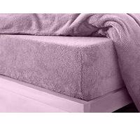 Bella Nights Teddy Fitted Sheet - Extra Deep 30cm Bed Sheet - Soft Cosy & Warm Teddy Bear Fleece Fitted Sheet - Winter Bedding - Snug Fit Mattress Cover (Lilac, King)