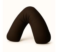 Bella Nights V Pillow Orthopaedic V Shaped Pillow Extra Cushioning Support For Head Neck & Back (Chocolate, V Pillow With Cover)