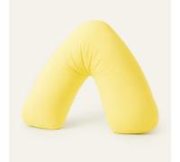 Bella Nights V Pillow Orthopaedic V Shaped Pillow Extra Cushioning Support For Head Neck & Back (Lemon, V Pillow With Cover)