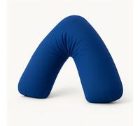 Bella Nights V Pillow Orthopaedic V Shaped Pillow Extra Cushioning Support For Head Neck & Back (Royal Blue, V Pillow With Cover)