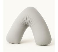 Bella Nights V Pillow Orthopaedic V Shaped Pillow Extra Cushioning Support For Head Neck & Back (Silver, V Pillow With Cover)