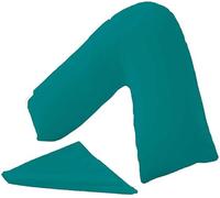 Bella Nights V-Shaped Polycotton Pillowcase - Nursing, Pregnancy & Maternity Orthopaedic Support Pillow Case -Breathable Soft & Durable V Shape Pillow Cover (Teal)