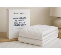 Bella Nights Waterproof Quilted Mattress Protector - Ultra Soft Fitted Mattress Cover with 30CM Deep Pockets - Breathable & Hypoallergenic Bed Protector For Extra Comfort (Super King)