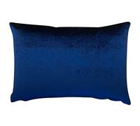 Bella Plain Velvet Boudoir Cushion Cover. Navy Blue Supersoft Velvet Chenille. Modern and On-trend Home Accessory. 17x12" Rectangle Cover Only