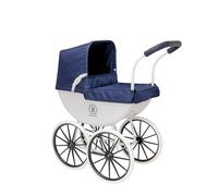 Bella Rosa My My First Carriage Pram | Traditional Style Carriage Dolls Pram | Premium English Traditional Carriage Pushchair | Push Along Pram With White Wheels | Ages 3+