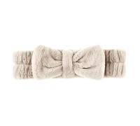 Bella Sleep + Spa Bow Headbands for Skincare Ultra Soft Plush Luxury Spa Headband, One Size, Flax, Flax, One Size