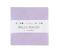 Bella Solids Lilac Moda Charm Pack By Moda Fabrics; 42 - 5 Quilt Squares by moda