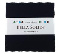 Bella Solids Navy Charm Pack 42 Squares 5 Moda Fabrics 9900PP 20 by Moda Fabrics
