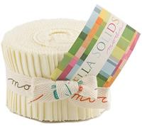 Bella Solids Snow Jr Jelly Roll (9900JJR 11) by Moda House Designer for Moda by Moda