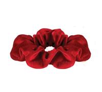 Bella Tangle Free Scrunchie Hair Tie Accessory in Ornament for Gift Basket or Stocking Stuffer, Large Velvet Rich Red