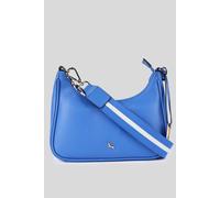 'Bella Toscana' Real Leather Crossbody Bag with Webbing Strap Ashwood Leather Blue One Size