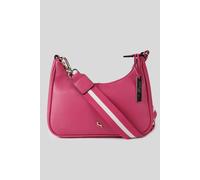 'Bella Toscana' Real Leather Crossbody Bag with Webbing Strap Ashwood Leather Raspberry One Size