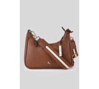 'Bella Toscana' Real Leather Crossbody Bag with Webbing Strap Ashwood Leather Tan One Size