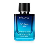 Bella-Vita Luxury Men Ocean Aquatic Eau De Parfum With Marine, Orchid & Musk|Long Lasting Fresh Citrusy & Woody Edp Fragrance Scent Liquid Perfume,100 Ml