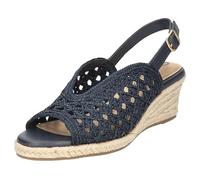 Bella Vita womens Bethany, Navy Raffia, 7 Wide