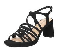 Bella Vita Women's Damsel Heeled-Sandals, Black Lamy, 9 X-Wide