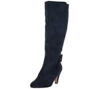 Bella Vita Women's Troy Ii Dress Boot Knee High, Navy Suede,
