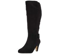 Bella Vita Women's Troy Ii Plus Dress Wide Calf Boot Knee High, Black Super Suede, 9 UK