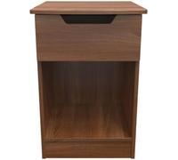 Bella Walnut Effect 1 Drawer Bedside Cabinet