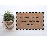 Bella Where The Hell Have You Been Loca Doormat - New Home Welcome Mat - Funny Twilight Gift Idea - Cute Doormat Home Kitchen Balcony Decoration 24x16 Inch