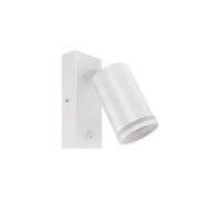 'Bella' White GU10 Wall Light Halo Reflector With On/Off Switch CGC Lighting White One Size