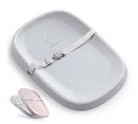 Bellababy Baby Changing Pad,Wipeable Changing Pad with Removable Safety Strap,Waterproof, Changing Table (Grey)