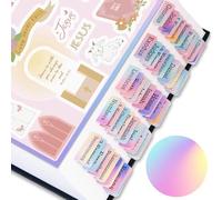BellaBlend Homeair Rainbow Bible Tabs with Unique Stickers, Laminated Bible Tabs for Women, Christian Gifts, Large Print Bible Tabs for Easy Navigation, Bible Book Index Tabs Labels