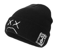 BellaBlend Modische Knitted Hat for Women & Men - Warm Winter Hat with Embroidery, Unisex Skull Cap Black