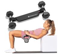 Bellabooty Exercise Hip Thrust Belt, Easy to Use with Dumbbells, Kettlebells, or Plates, Slip-Resistant Padding that Protects Your Hips for the Gym, Home Workouts, or On the Go