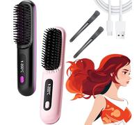 Bellabrush Pro Hair Brush, Go Brush Pro, Bella Pro Brush for Hair, Bella Brush Pro Hair Straightener Brush, Portable Straightener Brush - Gobrush Pro (2pcs-b)