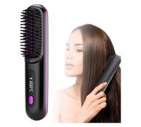 Bellabrush Pro Hair Straightener Brush - Portable Cordless Hot Brush, Ionic Straightener for All Hair Types