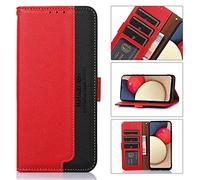 BellaCase Redmi Note 15 Pro 4G Case [RFID Blocking] [Card Holder] [Kickstand Function] Wallet Case for Redmi Note 15 Pro 4G-Red