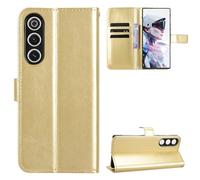 BellaCase ZTE Nubia RedMagic 10 Air Case [Wallet Case] [Kickstand] [Card Slots] [Magnetic Flip Cover] Compatible with ZTE Nubia RedMagic 10 Air Smartphone(Golden)